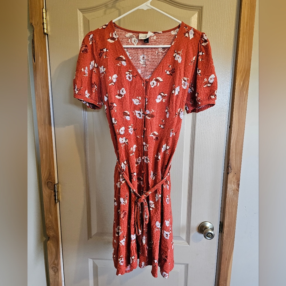 Universal Thread Goods Co Small Spring Summer Or Fall Floral Button Up Dress